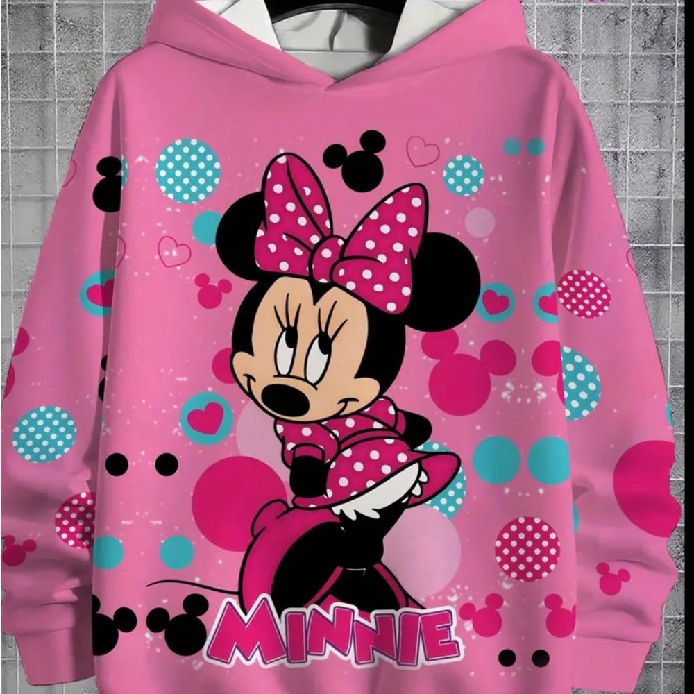 Disney Minnie Mouse Pink and Blue Hoodie